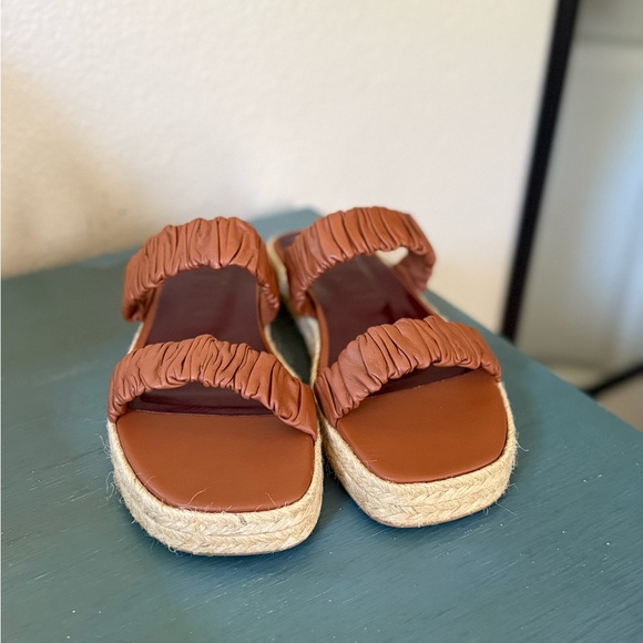 STAUD Brown Espadrille Sandals - Picture 1 of 6